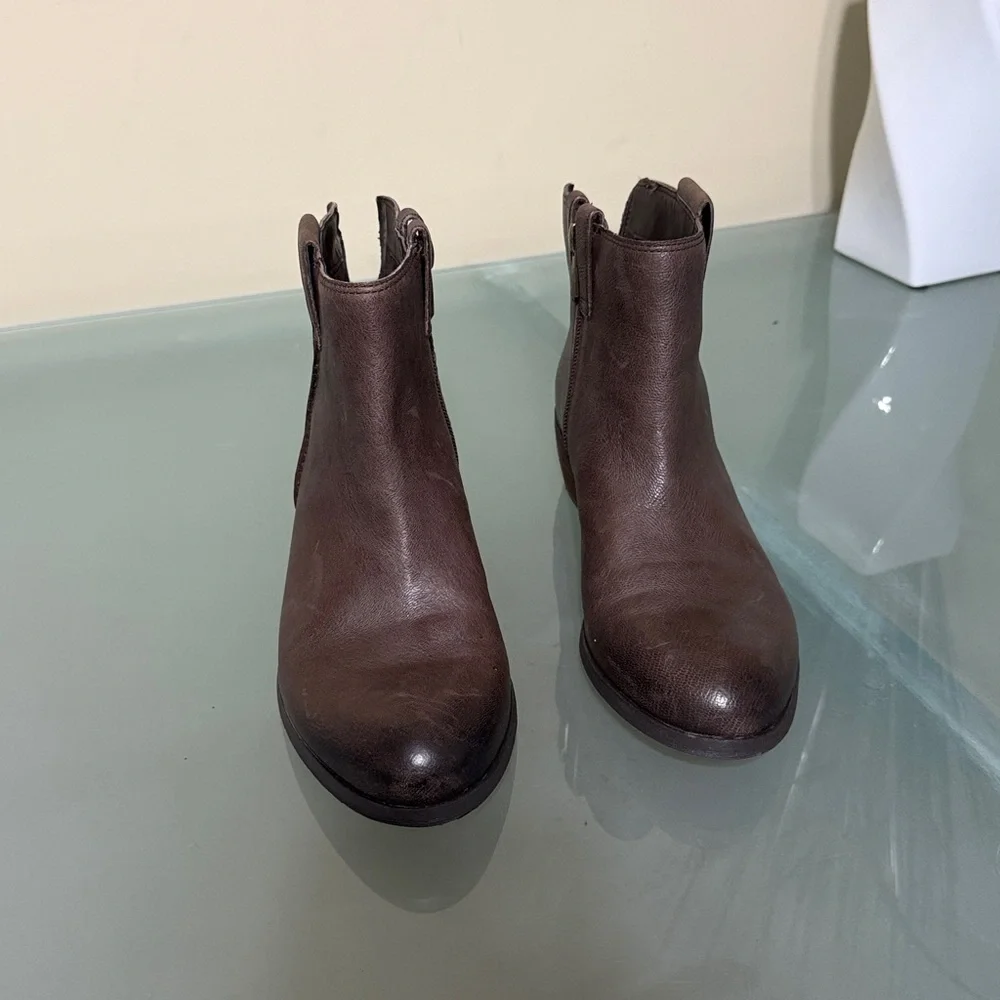 Sam Edelman Boots Sam Edelman Leather Western Ankle Boots Size 7 - Picture 2 of 12